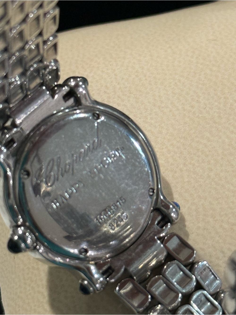 Chopard Silver Women's Stainless Steel Bracelet Watch with Box - Picture 9 of 9